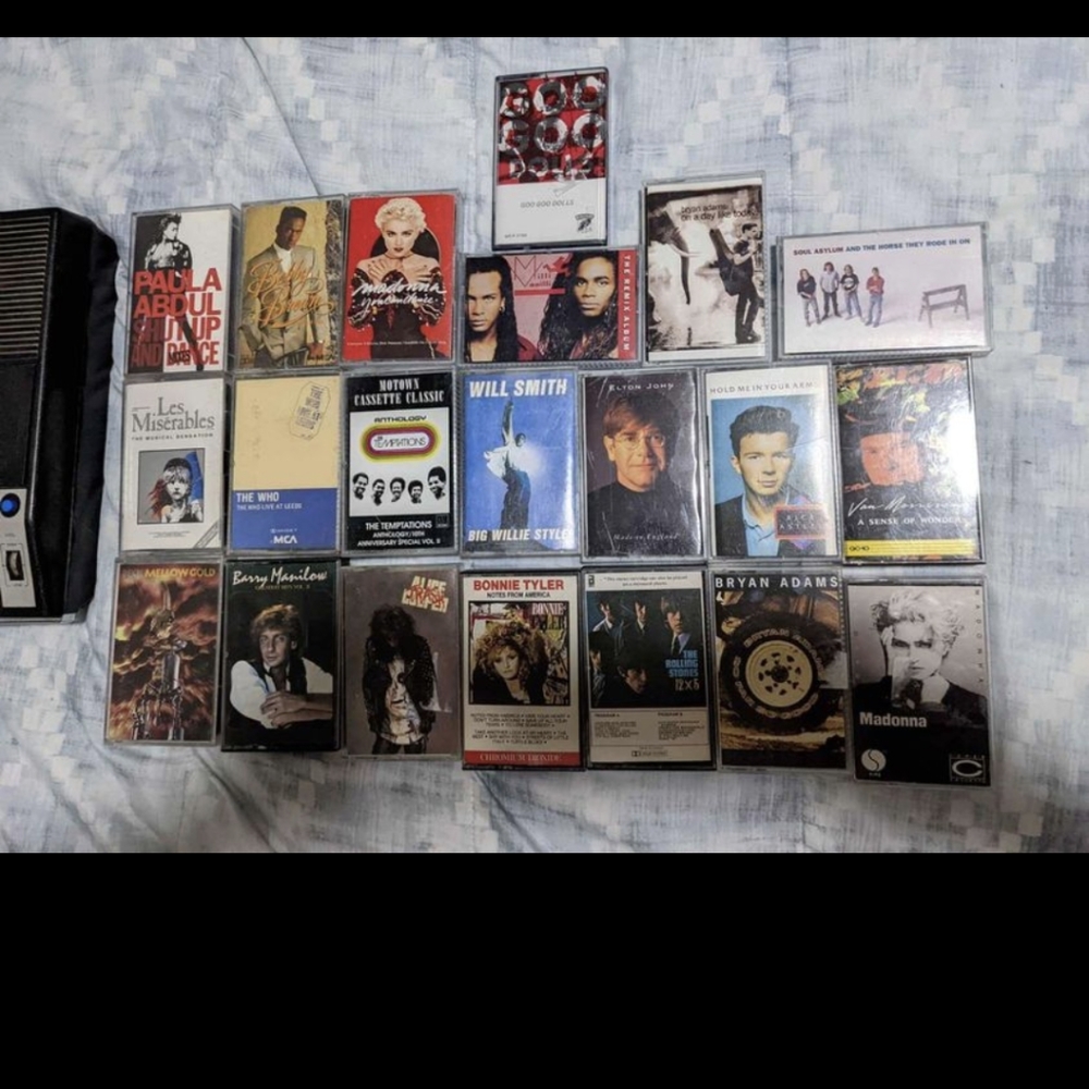 Viking Cassette Recorder and 21 Cassette Tapes